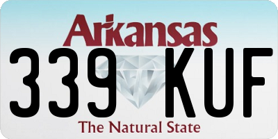 AR license plate 339KUF