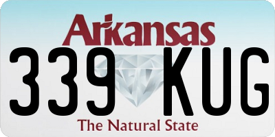 AR license plate 339KUG