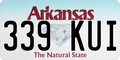 AR license plate 339KUI