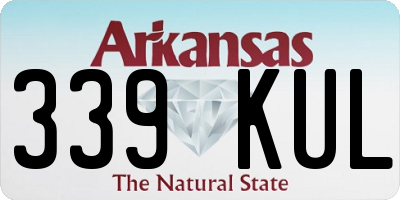 AR license plate 339KUL