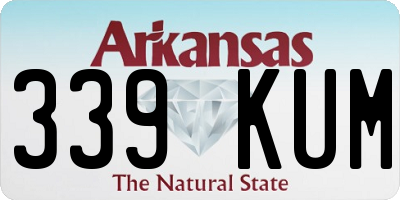 AR license plate 339KUM