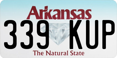 AR license plate 339KUP