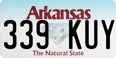 AR license plate 339KUY