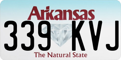 AR license plate 339KVJ