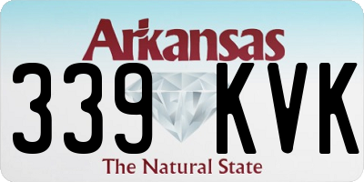 AR license plate 339KVK