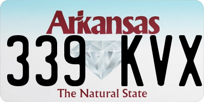 AR license plate 339KVX