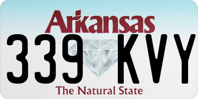 AR license plate 339KVY