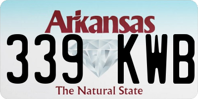 AR license plate 339KWB