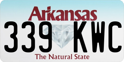 AR license plate 339KWC