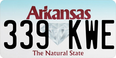 AR license plate 339KWE