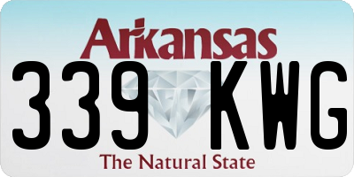 AR license plate 339KWG