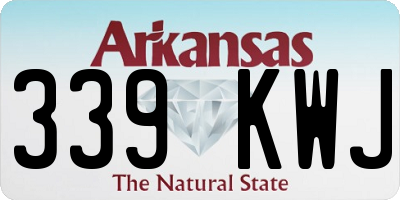 AR license plate 339KWJ