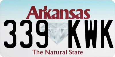 AR license plate 339KWK