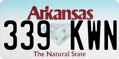 AR license plate 339KWN