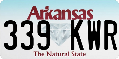 AR license plate 339KWR