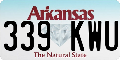 AR license plate 339KWU