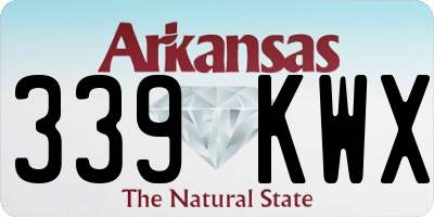 AR license plate 339KWX