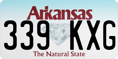 AR license plate 339KXG