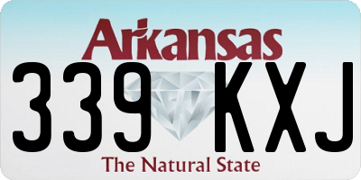 AR license plate 339KXJ