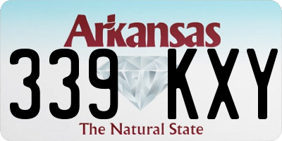 AR license plate 339KXY