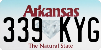 AR license plate 339KYG