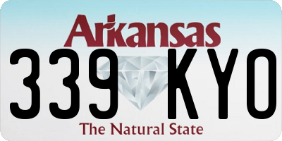 AR license plate 339KYO