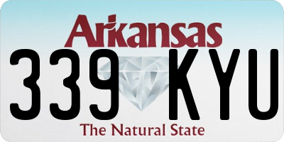 AR license plate 339KYU
