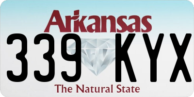 AR license plate 339KYX