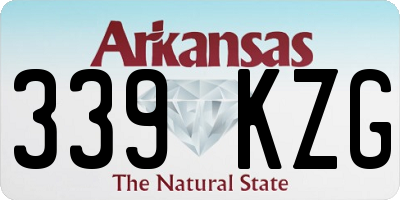 AR license plate 339KZG