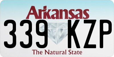 AR license plate 339KZP