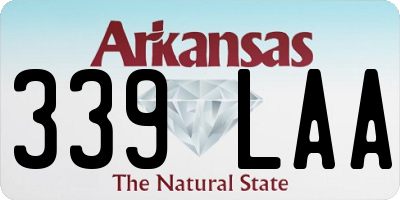 AR license plate 339LAA