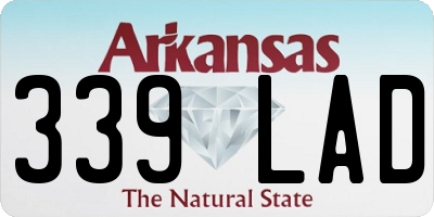 AR license plate 339LAD