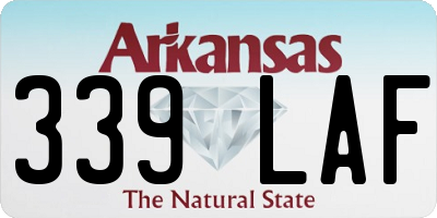 AR license plate 339LAF