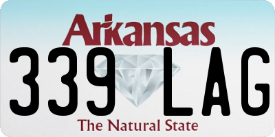 AR license plate 339LAG