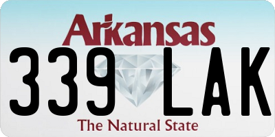 AR license plate 339LAK