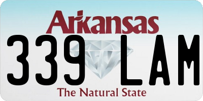 AR license plate 339LAM