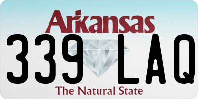 AR license plate 339LAQ