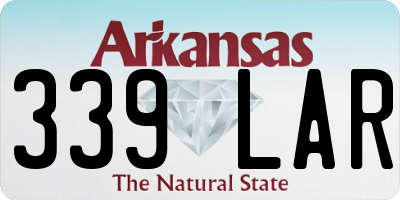 AR license plate 339LAR