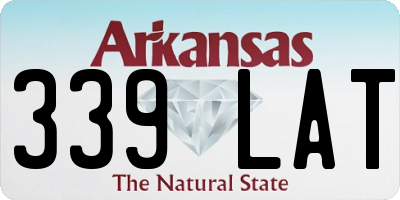 AR license plate 339LAT