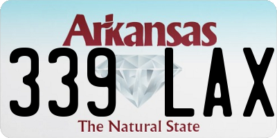 AR license plate 339LAX