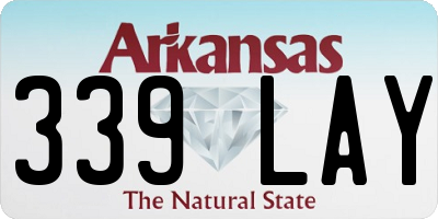 AR license plate 339LAY