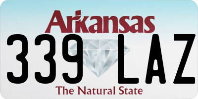 AR license plate 339LAZ