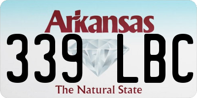 AR license plate 339LBC