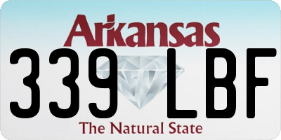 AR license plate 339LBF