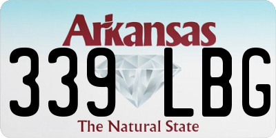 AR license plate 339LBG