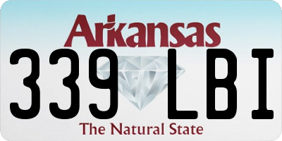 AR license plate 339LBI