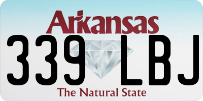 AR license plate 339LBJ