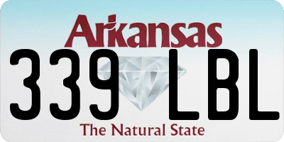 AR license plate 339LBL