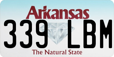 AR license plate 339LBM