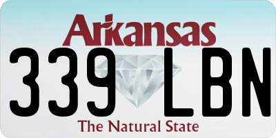 AR license plate 339LBN
